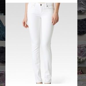 Paige straight leg white jeans size 28